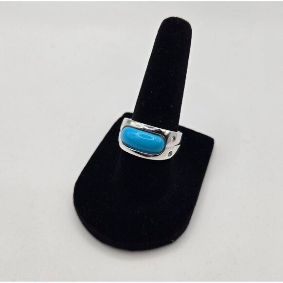 Dee Berkle DBJ Ring Size 7 Sterling Silver 925 Turquoise - Picture 1 of 5
